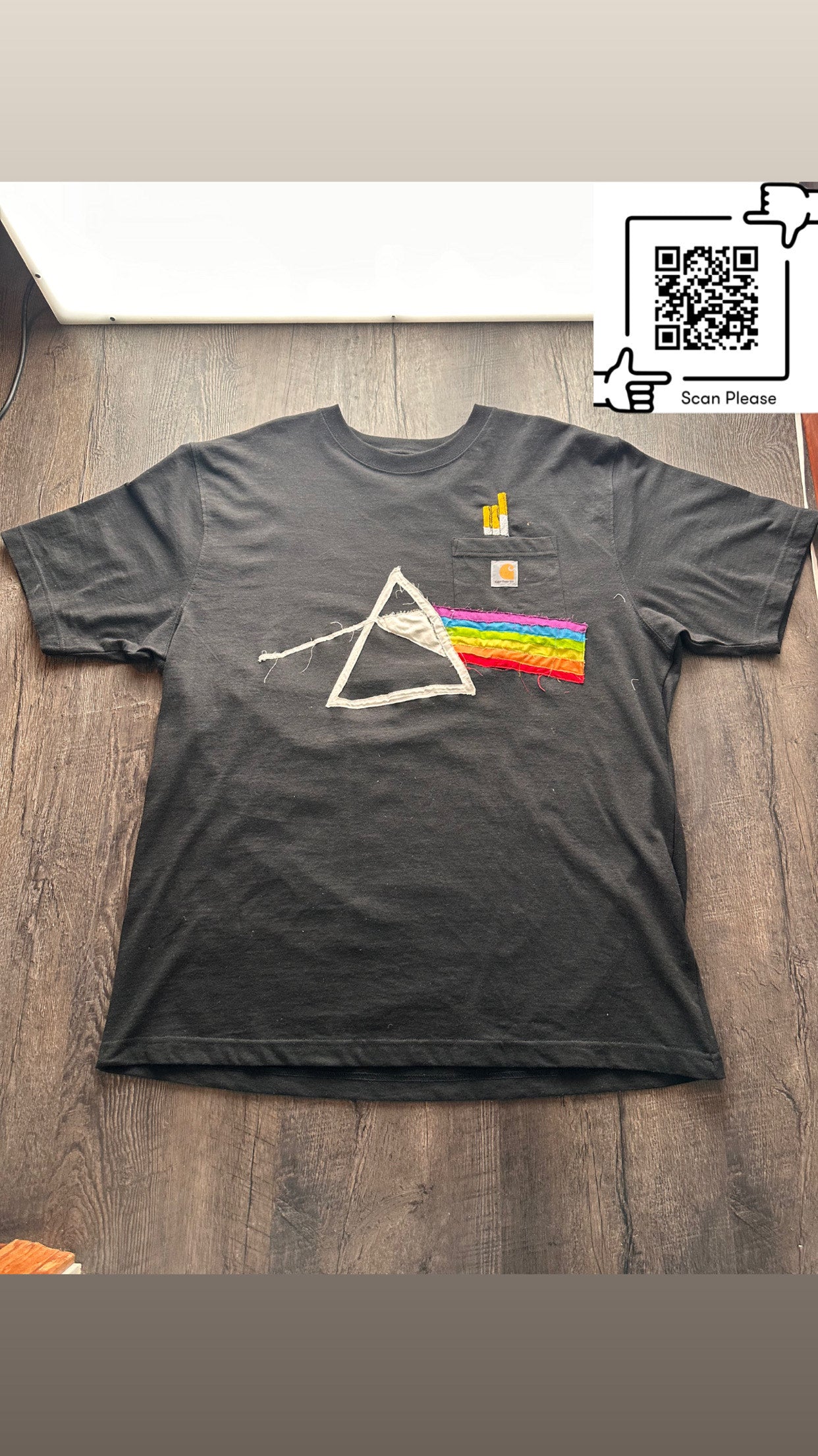 "Dark Side" 1of1 Upcycled T