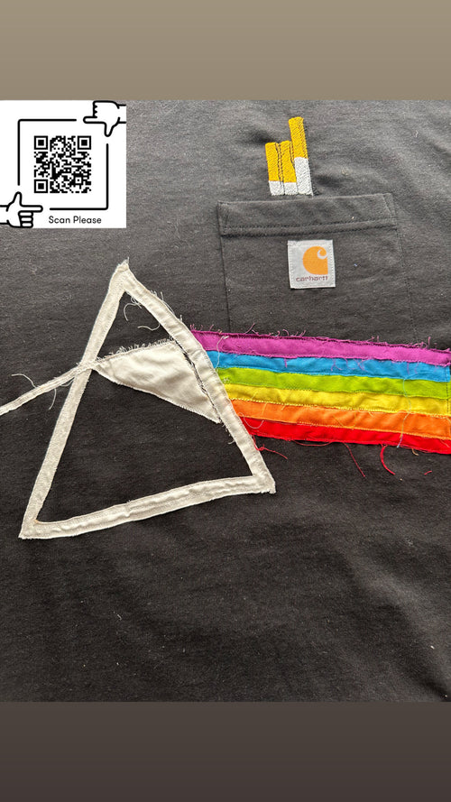 "Dark Side" 1of1 Upcycled T