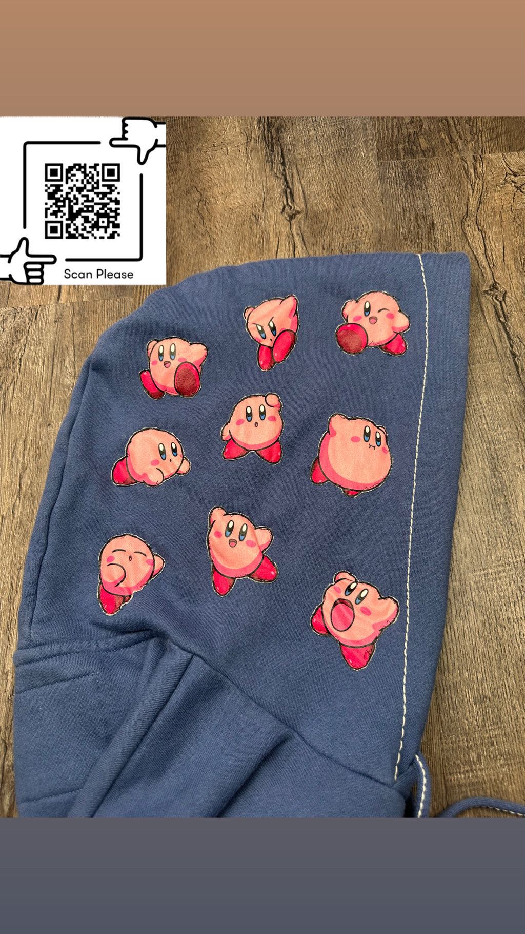 "KirbReligin" 1of1 Upcycled Hoodie