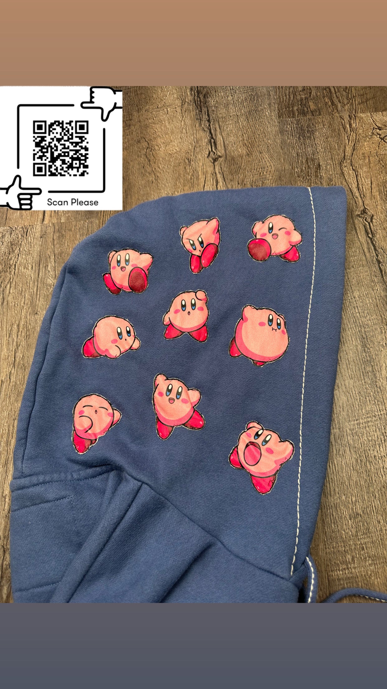 "KirbReligin" 1of1 Upcycled Hoodie