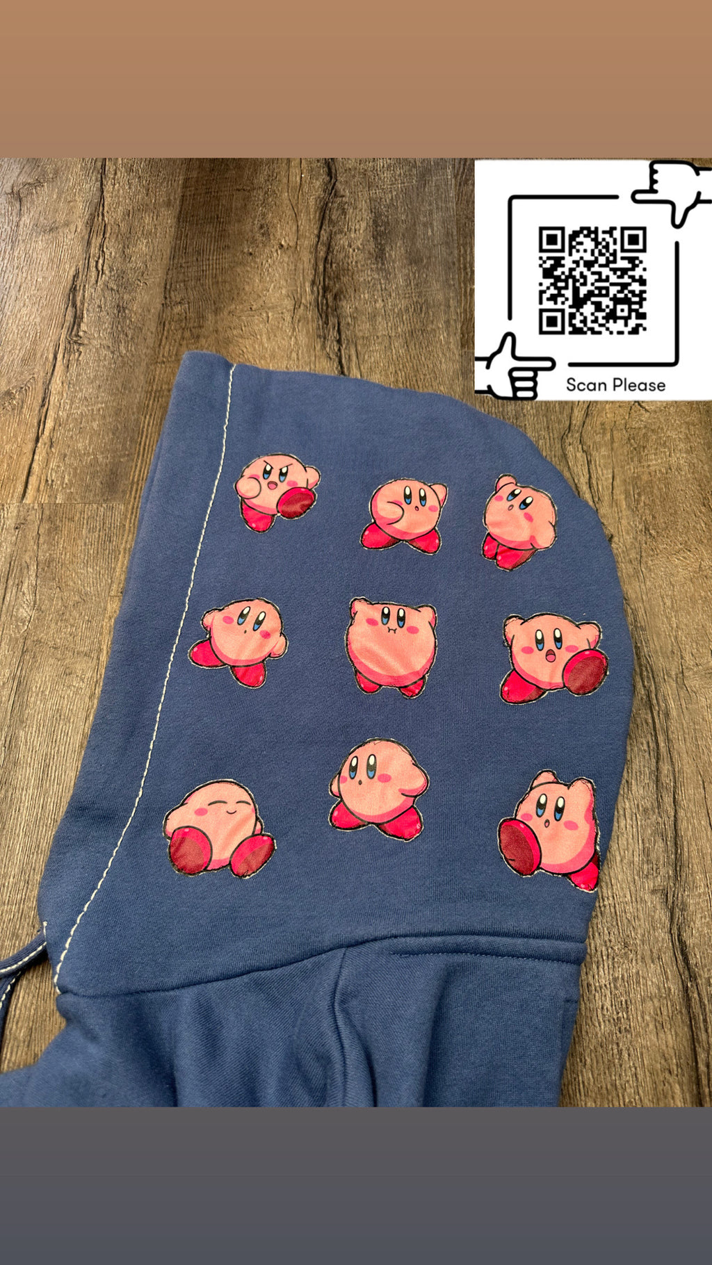 "KirbReligin" 1of1 Upcycled Hoodie