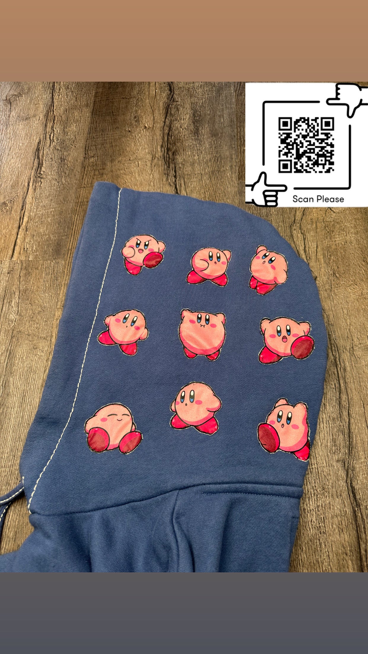 "KirbReligin" 1of1 Upcycled Hoodie